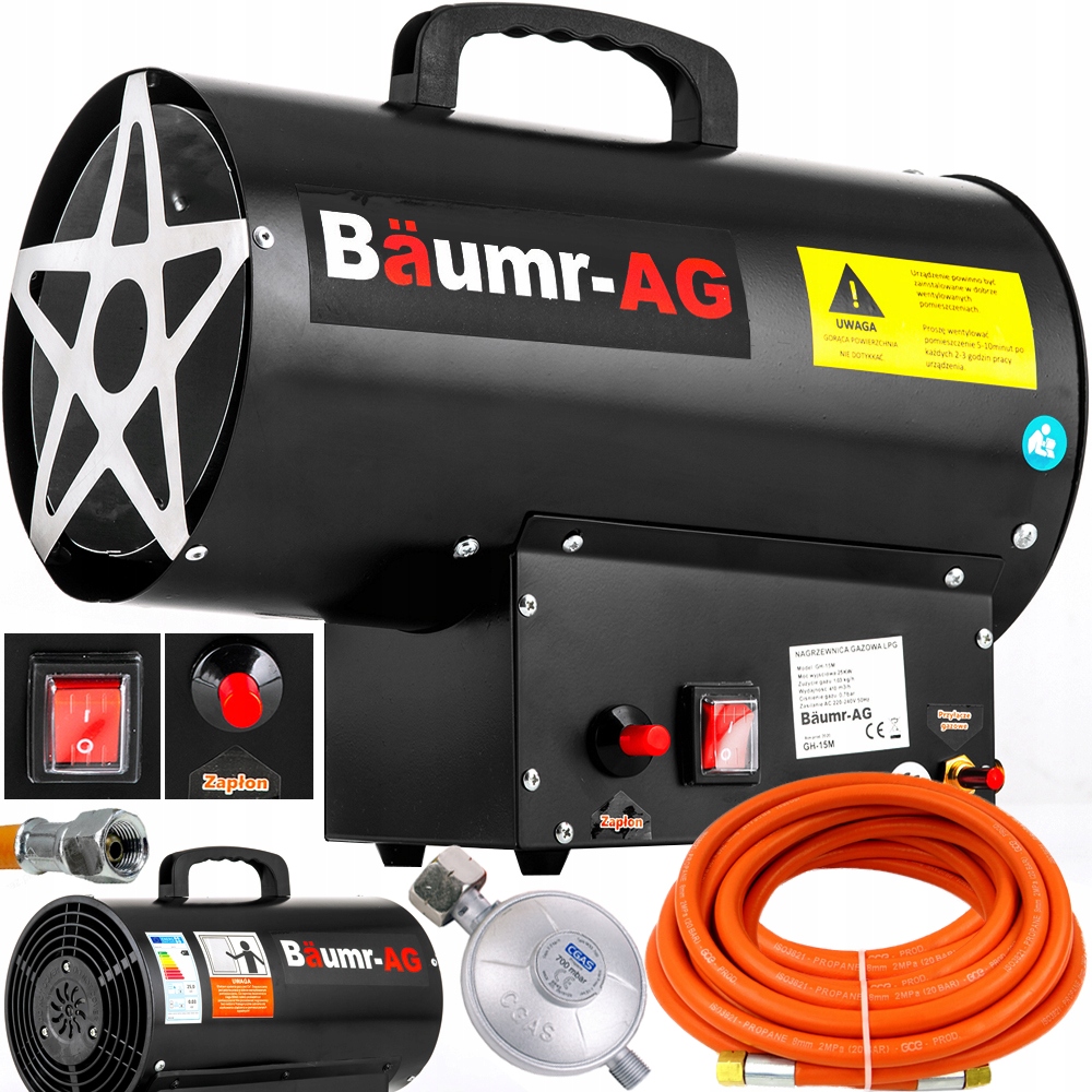 Plynový ohrievač Baumr-Ag 25 kW